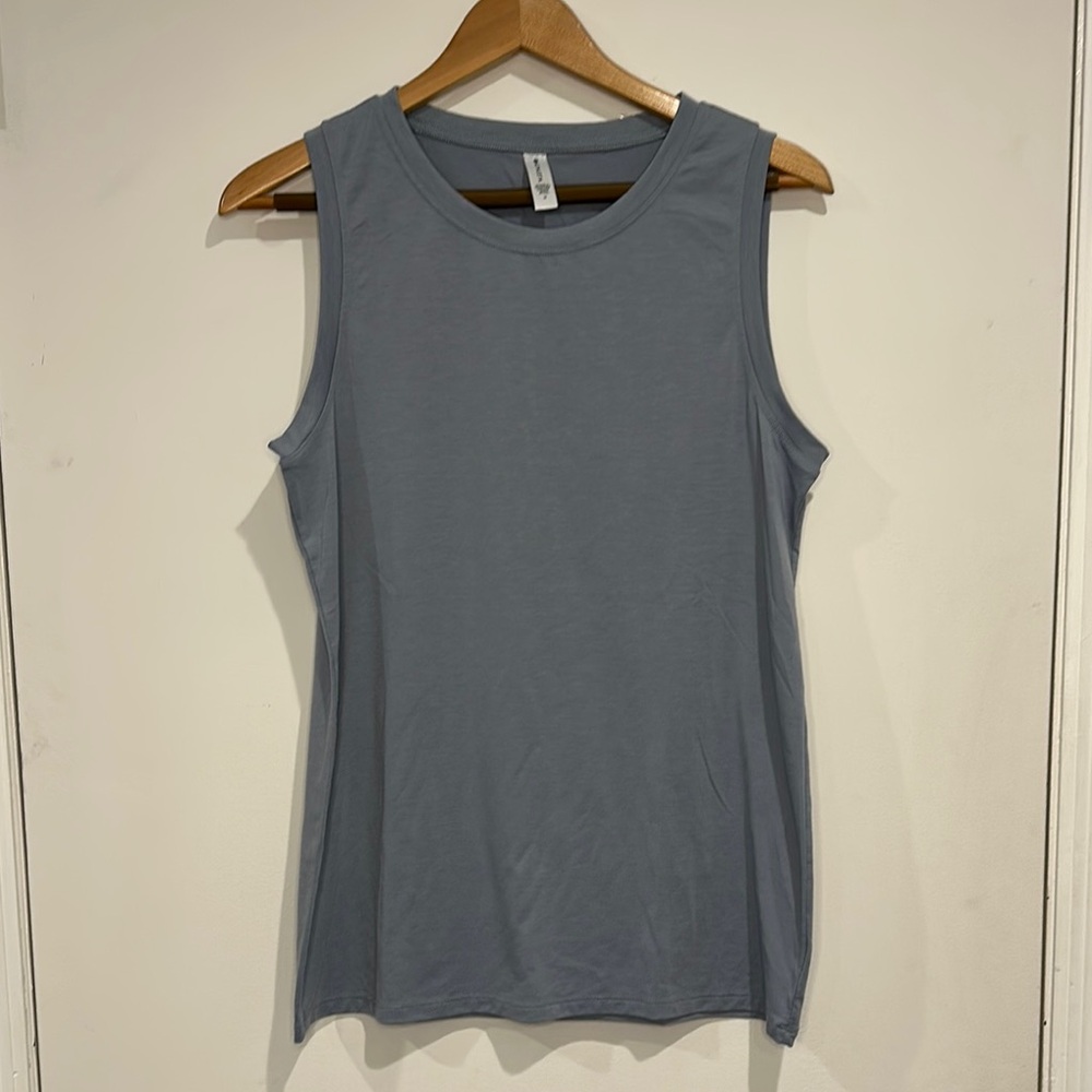 Athleta Blue Fitted Sleeveless Tank Top